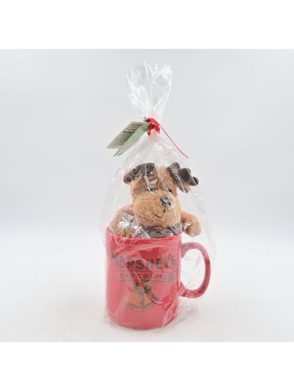 Hershey's Christmas Mug Gift Set Red Ceramic Cup & Moose Plush New In Wrap